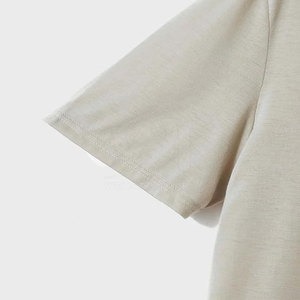 Camiseta de Verano Personalizada con Logotipo Impreso para Hombre, 100% Algodón, Corte Holgado, Transpirable, Talla Grande, para Venta en Línea - Product Image 5