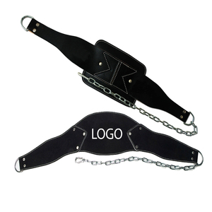 Best Selling Fitness <b>Exercise</b> Leather Dip <b>Belt</b> Breathable Training Bodybuilding Waist Trimmer Gym New Arrival Leather Dip <b>Belt</b> - Product Image 2