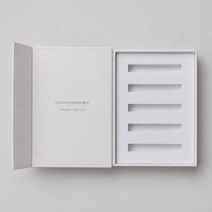 Caja de Cartón Blanco Personalizada con Cierre Magnético, Caja de Embalaje Rígida para Exhibición de Muestras de Cosméticos - Product Image 4