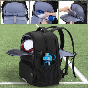 Sac à dos de sport 2026 pour basketball et football, sac à dos de football personnalisé avec compartiment porte-ballon, logo personnalisé - Product Image 4
