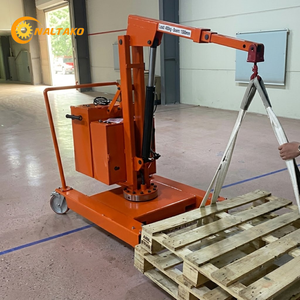 Mini-grue hydraulique de 200 kg et 2,2 m de hauteur de levage maximale pour le déplacement de matériaux légers dans les salles blanches - Product Image 2