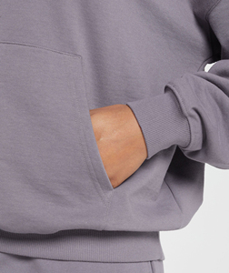 Custom Made Womens Hoodies High Quality 340gsm Cotton Fleece Oversized <b>Drop</b> Shoulder Pullover Quick Dry Breathable Hoodie - Product Image 5