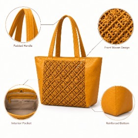 Womens Leather <b>Tote</b> <b>Bag</b> Large Shoulder Purse Stylish Everyday Shopping <b>Work</b> Handbag Travel Carryall Gift for Her Fashion New <b>Bag</b> - Product Image 6