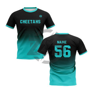 Maillot de sport personnalisé par sublimation Cheetahs, unisexe adulte, respirant, en polyester, uniforme de sport OEM Zersia International ZS-TS-02 - Product Image 2