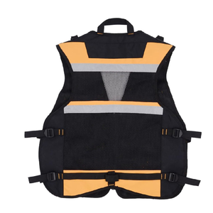 High Visibility Reflective Safety <b>Utility</b> <b>Vest</b> Men 100% Polyester Breathable Workwear OEM Custom Construction <b>Vest</b> - Product Image 5