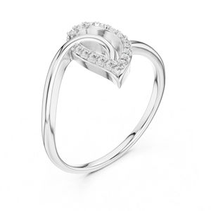 Anillo de Compromiso de Oro Rosa de 14K con Diamante Cultivado en Laboratorio para Mujer |   Diamante Cultivado Nuevo - Product Image 6