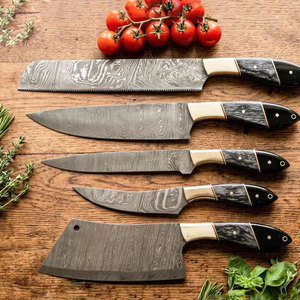 Damascus Steel Chef <b>Knife</b> <b>Set</b> Multi Piece Premium Kitchen Tool Collection for Cooking Chopping Slicing Dicing Vegetable - Product Image 6