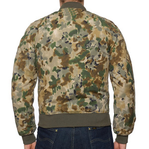 Blouson bomber camouflage pour homme, fermeture éclair, vêtement décontracté pour l'automne, coupe-vent, matière polyester, col rabattable - Product Image 4