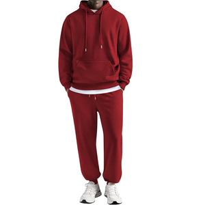 Survêtement de sport pour homme de haute qualité, coupe slim, tissu en coton respirant, pantalon de jogging à capuche, taille élastique, vêtements de sport décontractés pour un usage quotidien - Product Image 1