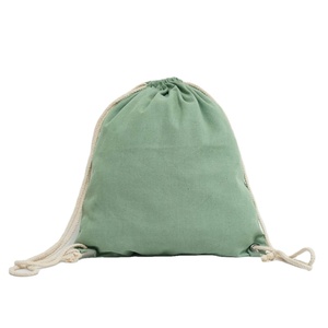 Wholesale Eco Friendly Cotton Pouch Custom logo Printed Canvas Cotton Calico <b>Drawstring</b> <b>Bag</b> , <b>Drawstring</b> Backpack Cotton - Product Image 3