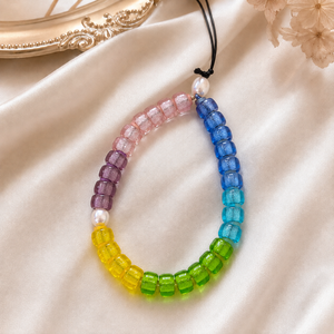 Sstringz – Lanière de téléphone étanche faite à la main avec perles de verre arc-en-ciel et accent perlé, porte-clés pour coque de téléphone - Product Image 5