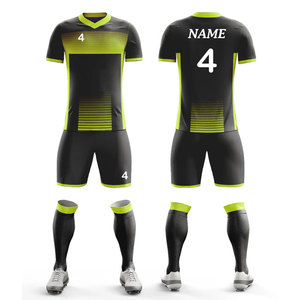 Tenues de football en gros pour fabricants, ensembles d'entraînement vintage à séchage rapide, uniformes de football vierges de couleur unie, kits d'équipement pour clubs et équipes - Product Image 1