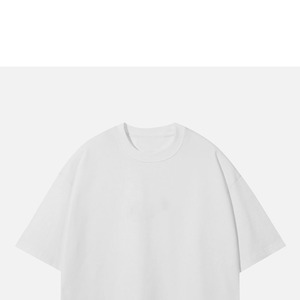 New Custom Logo Solid Vintage Acid Washed Knitted 240g 100% Cotton Anti-Wrinkle O-Neck Oversized Short Sleeve <b>T</b>-Shirt - Product Image 5