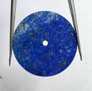 Cadran de montre en pierre précieuse naturelle Lapis Lazuli, disque de 28,5 mm, pierre bleue, fait main sur mesure, épaisseur de 0,6 mm, trou central de 2 mm, classique et élégant - Product Image 1