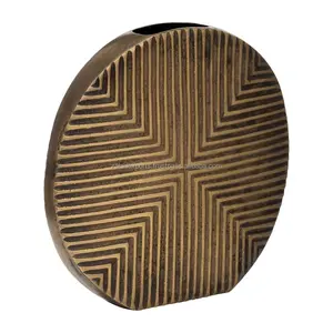 Vase en fibre végétale écologique Royal Home Decor, bords antiques, design sculptural unique pour utilisation en jardin, couleur personnalisée Zahid - Product Image 2