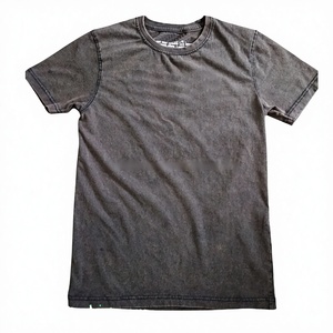 New Arrival Acid Washed Vintage Look Crew Neck T-Shirt Custom Logo Printed Enzyme Wash Faded <b>Plus</b> <b>Size</b> Short Sleeve T-Shirt Sale - Product Image 1
