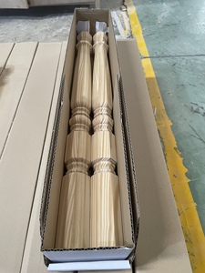 Pieds décoratifs en bois massif pour îlot de cuisine, colonnes de support, base de table en bois pour meubles - Product Image 3