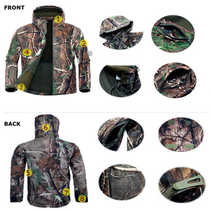 Uniforme de Caza de Moda Más Vendido, Diseño Personalizado, Uniforme Táctico de Camuflaje, Uniforme de Caza de Dos Piezas - Product Image 3