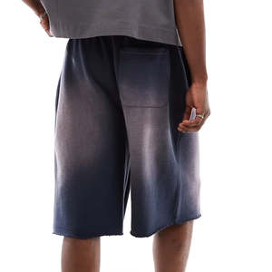 New Summer Plain Men's Jersey Shorts Custom Gym Blank Basketball Men Shorts Athletic 100% Cotton Sport Shorts for Men - Product Image 6