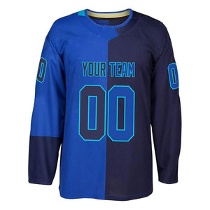 เสื้อฮอกกี้น้ำแข็งแบบสั่งทำพิเศษสำหรับผู้ชาย ไซส์พลัส พร้อมชื่อและหมายเลข ดีไซน์เฉพาะตัว ผลิตจากโพลีเอสเตอร์ 100% บริการ OEM สำหรับทีมที่ต้องการปรับแต่ง - Product Image 5