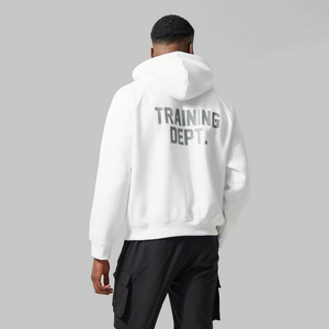 Sudadera con Capucha Blanca de Algodón de Corte Regular Premium Diseñada para un Look Contemporáneo, Limpio y Atrevido. Hecho con tela suave y duradera de alta calidad, rápido y eficiente. - Product Image 2