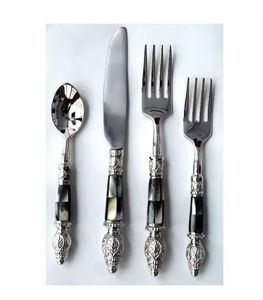 Classic Gold-Finished Stainless Steel Cutlery Set Metal Handle Customized <b>Gift</b> <b>Box</b> High Standard Quality Luxury Kitchen Utensils - Product Image 3