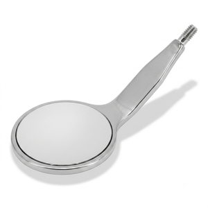 Miroir buccal dentaire simple face anti-buée en rhodium argenté, instrument chirurgical manuel de classe I - Product Image 3