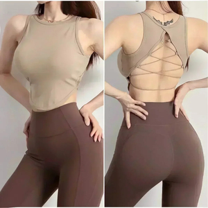 Women Gym Sports <b>Bra</b> Comfortable Breathable <b>Stretch</b> Nylon Spandex Fitness Apparel OEM Custom Wholesale Manufacturing Service - Product Image 3