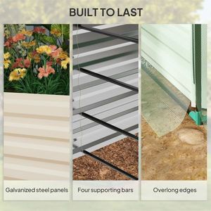 Galvanized Steel Outdoor <b>Cooling</b> Planter <b>Box</b> - Product Image 4