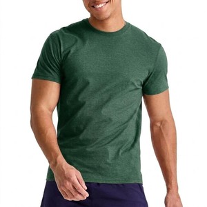 <b>Men</b> Premium Solid Color T Shirt Soft <b>Stretch</b> Fabric Crew Neck Summer Casual Slim Fit Short Sleeve Minimal Style Everyday Tee - Product Image 4
