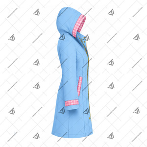 Chaqueta Impermeable con Capucha de Pata de Gallo para Mujer, Ropa de la Hermandad Gamma Phi Delta, Chaqueta de Exterior Cortavientos con Bordado Personalizado al por Mayor - Product Image 2