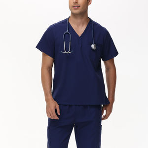 Nuevo Bata de Laboratorio Personalizada para Hombre, Uniforme Profesional Largo para Doctor de Hospital, Uniforme Blanco de Enfermería para Hombre al por Mayor - Product Image 2