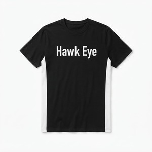 Camiseta Casual de Manga Corta con Cuello Redondo y Corte Regular para Hombre Hawk Eye Sports H-177, Tejido Jersey de Poliéster/Algodón Antiarrugas - Product Image 3