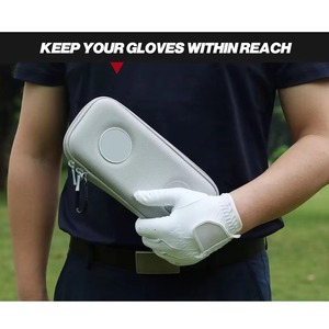 Golf Glove Case Zipper Closure Microfiber Fabric Outdoor Use <b>Men's</b> Storage <b>Pouch</b> - Product Image 1