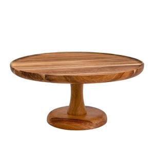 Handcrafted Eco-Friendly Natural Wooden Cake Stand <b>CRAFTS</b> GALORE Brand Customizable Color/Shape/Size Dishwasher Safe for Home - Product Image 2