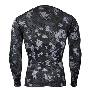 <b>Men</b> <b>Compression</b> Long Sleeve Rash Guard <b>Shirt</b> Sports Base Layer Gym Running Fitness Quick Dry Breathable Athletic Wear - Product Image 3