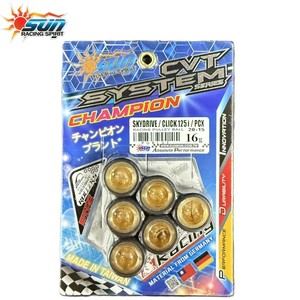 SUN RACING WRL2015-16 Juego de Pesas de Variador de Latón 16G 20x15mm para CLICK125 PCX, Aceleración Suave, Ajuste de Transmisión, 6 Piezas, Nuevo - Product Image 6
