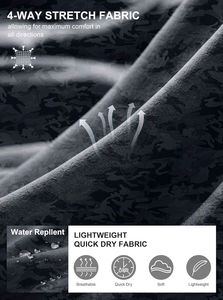 Pantalones Cortos de Golf para Hombre, Casuales, Ecológicos, de Spandex/Algodón, de Alta Calidad, de Secado Rápido y Transpirables, Fabricante OEM Personalizado - Product Image 4