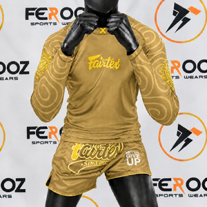 Ensemble d'entraînement de kickboxing, chemise de compression à manches longues et short de combat Muay Thai, vêtements d'arts martiaux - Product Image 6