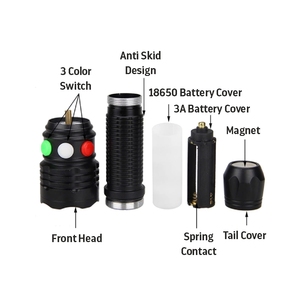 Công suất cao tri màu nhôm <span class=keywords><strong>Led</strong></span> đèn pin bóng đèn tầm xa máy bay cấp hợp kim cho công nghiệp sử dụng an ninh tín hiệu chế độ - Product Image 5