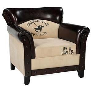 Fauteuil Chesterfield traditionnel en cuir véritable brun de qualité supérieure avec dossier capitonné, accoudoirs roulés et pieds en bois massif - Product Image 6
