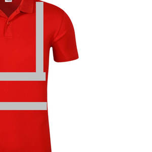 Chemises haute visibilité personnalisées à manches courtes, polo réfléchissant, vêtements de travail résistants au feu, chemise de travail FR pour la construction - Product Image 3