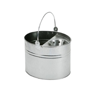 Cubo de limpieza hecho a mano de primera calidad, cubo de fregona galvanizado para el hogar, elegante, de diseño clásico y con estilo. - Product Image 6