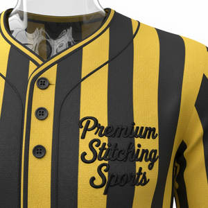 Ensemble uniforme de baseball : maillot sublimé à manches courtes et pantalon assorti, maillot de softball, chemise à boutons de baseball - Product Image 4