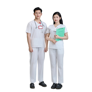 ชุดเครื่องแบบโรงพยาบาลผ้าพิมพ์ลาย FMF ชุดสครับทางการแพทย์กันน้ำดีไซน์ทันสมัยสินค้าตรงจากโรงงาน - Product Image 1