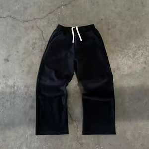 Winter OEM Custom Logo Heavyweight 100% Cotton High Quality Tracksuit <b>Sweatpants</b> <b>Set</b> for Men - Product Image 4