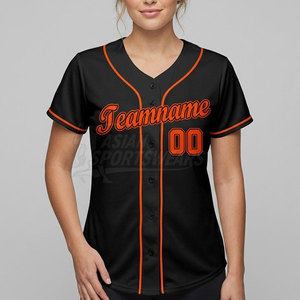 Chemise de softball en polyester durable et légère avec col en V, idéale pour les tournois et les matchs en plein air. - Product Image 2