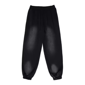 Pantalon de jogging décontracté pour homme, dernière mode, personnalisé, en coton French Terry délavé à l'acide, coupe large, avec cordon de serrage, léger et anti-boulochage - Product Image 1