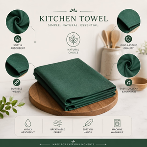 Lightweight Quick Dry Kitchen Towel Premium Dish <b>Cloth</b> | Reusable Super Absorbent Cleaning Towel for Home Kitchen Dish Wiping - Product Image 5