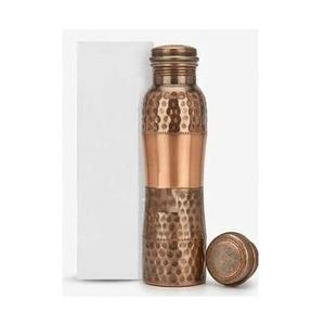Juego de Botella y Taza de Agua de Cobre Vintage con Diseño Floral Grabado, Termo Portátil de Viaje - Product Image 5